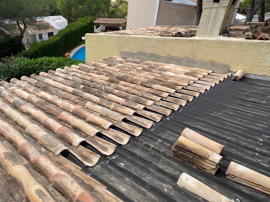 Retejado de tejado con impermeabilizacion